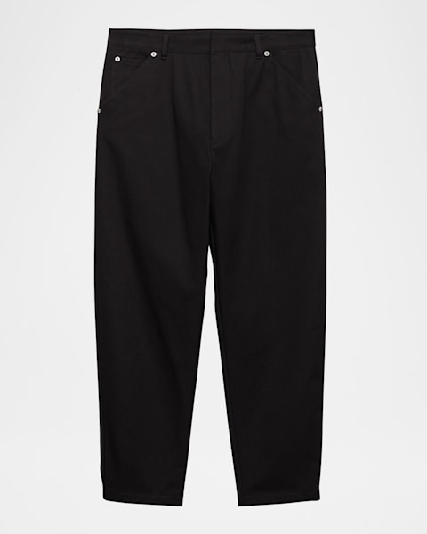 Prada Men's Pleated Twill Pants | Neiman Marcus