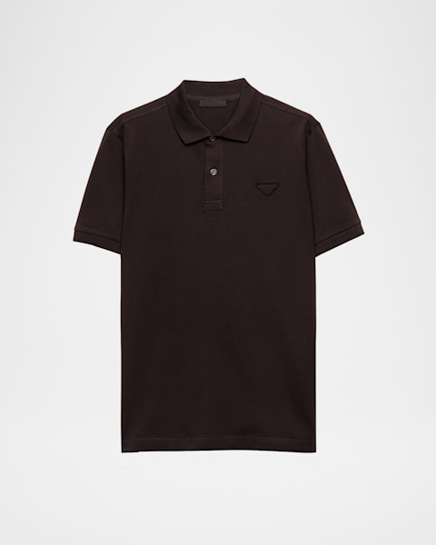 Prada Men's Mesh Knit Polo Shirt | Neiman Marcus