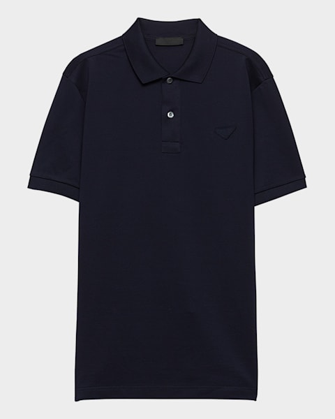Prada Men's Pique Polo Short-Sleeve Shirt | Neiman Marcus