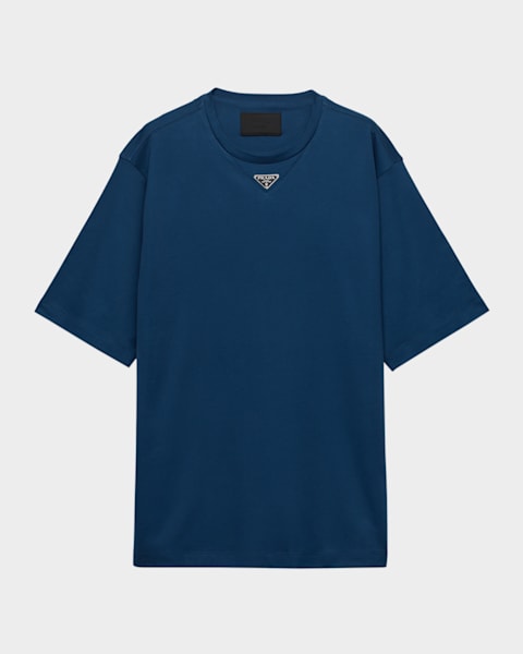Prada Men's Superfine Wool T-Shirt | Neiman Marcus