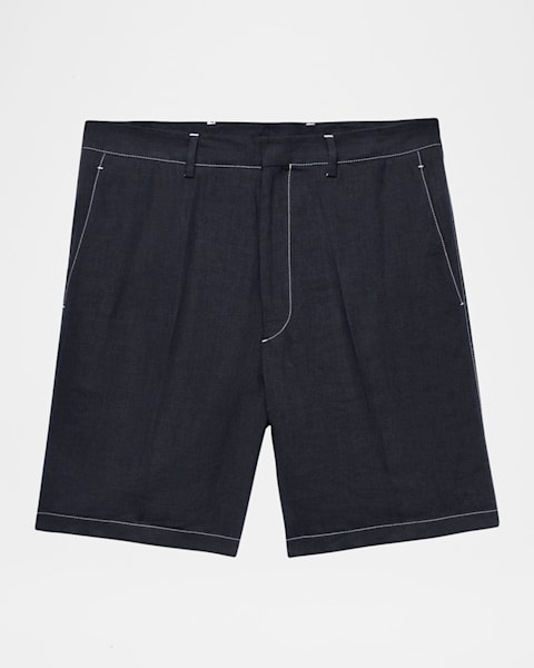 Prada Men's Cotton Nylon-Pocket Bermuda Shorts | Neiman Marcus