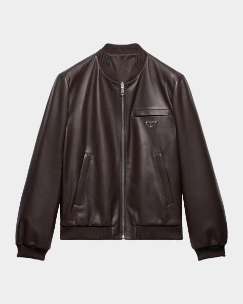 Prada Technical Fabric Blouson Jacket | Neiman Marcus