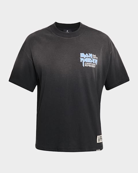 REPRESENT Men's Grand Vintage Hand Drawn Logo T-Shirt