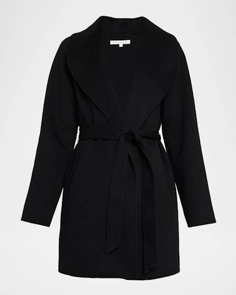Mackage Paya-Z Hooded Wool Wrap Coat | Neiman Marcus