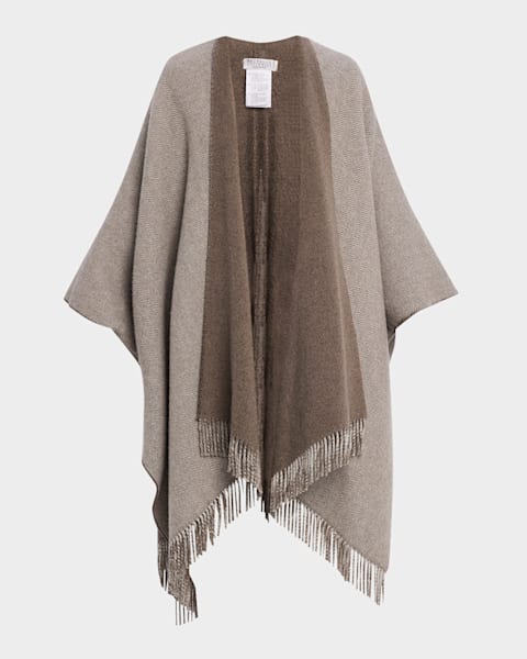 【MAX MARA】 Cashmere Livigno Poncho Camel Max Mara cashmere women's poncho | Quaranta Boutique