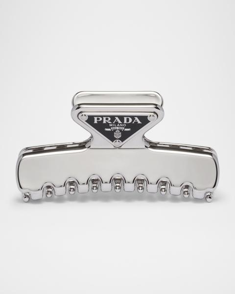 Prada Logo Metal Hair Clips | Neiman Marcus