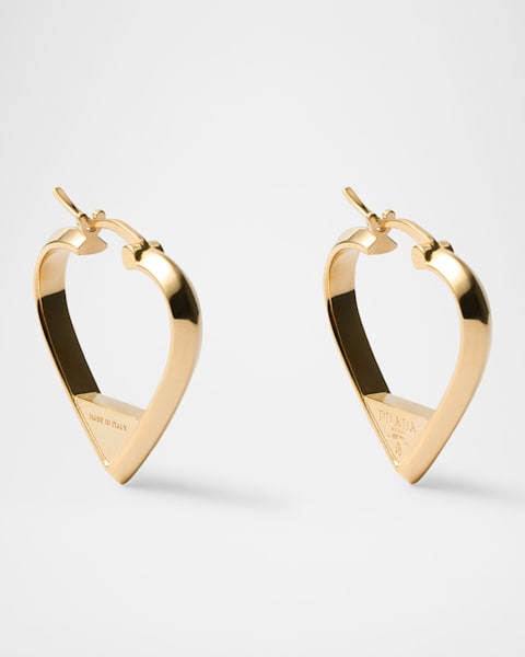 Prada Star Hoop Earrings | Neiman Marcus