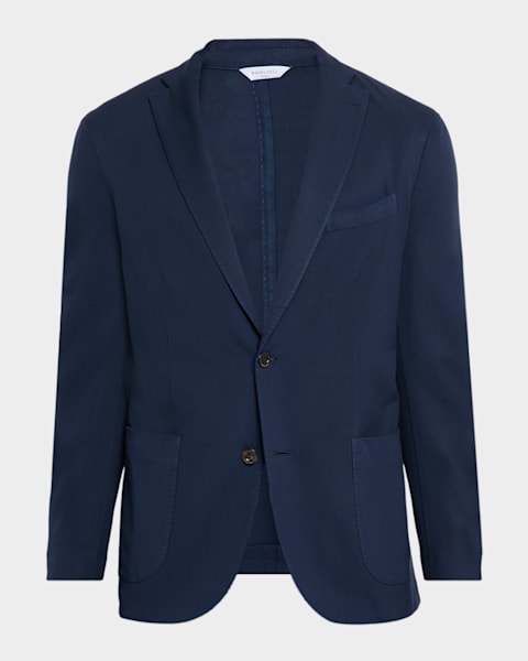 Prada Men's Single-Breasted Wool-Mohair Jacket | Neiman Marcus