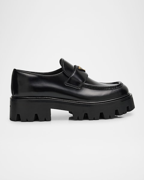 Bottega Veneta Interciato Woven Leather Loafers | Neiman Marcus