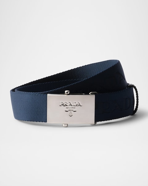 Prada Men's Reversible Saffiano Dress Belt | Neiman Marcus