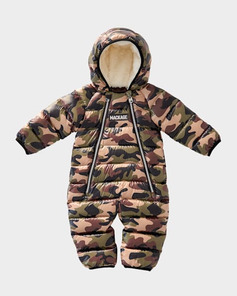 Kid's Bambi Recycled Quilted Snowsuit, Size 6M-24M 