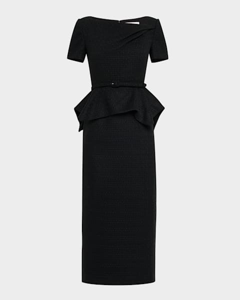 ワンピース Rabanne Midi dresses Rabanne Side Button Ruched Midi Dress | Neiman Marcus