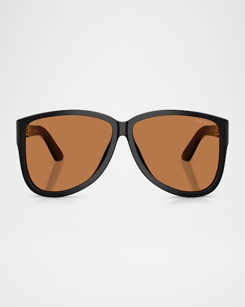 Miu Miu Gradient Metal Oval Sunglasses | Neiman Marcus