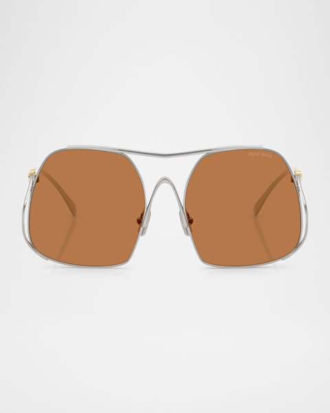 MiuMiu◆スクエアサングラス フェミニン ブラウン MUA05S Miu Miu MU A05S Sunglasses | LensCrafters