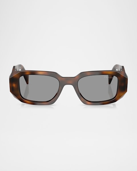 サングラス PRADA Multicolor Acetate Sunglasses Prada Multicolor Rectangle Acetate Sunglasses | Neiman Marcus