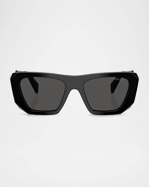サングラス Prada Multicolor Acetate Sunglasses Prada Multicolor Rectangle Acetate Sunglasses | Neiman Marcus