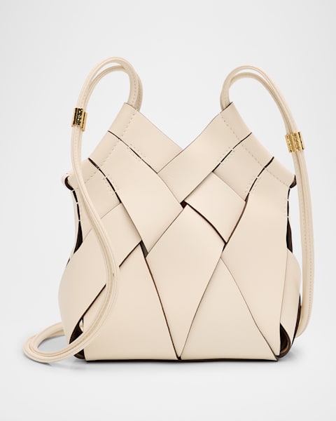Charlotte Woven Leather Crossbody Bag