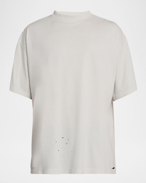Balenciaga Optical Print Oversized Jersey T-Shirt | Neiman