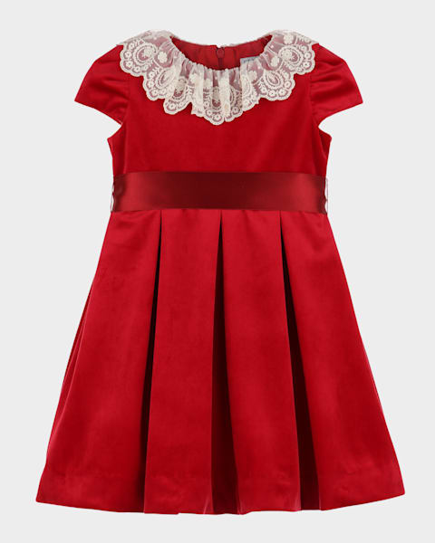 Girl's Sequin Dress W/ Bows, Size 4-14
