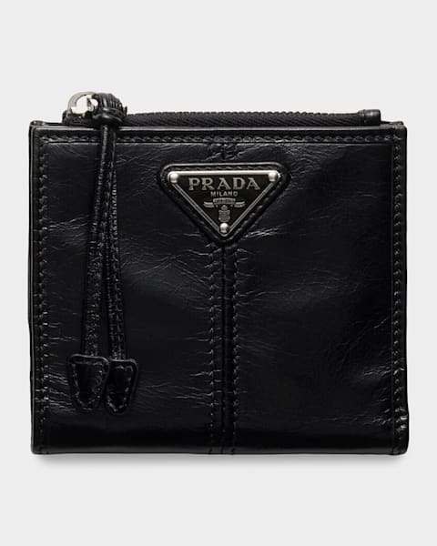 Prada Men's Small Saffiano Leather Trifold Wallet | Neiman Marcus
