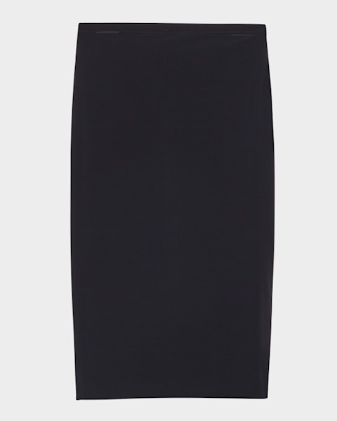 ワンピース STELLA MCCARTNEY Women Mid Skirts 6A0038SRA02 BLACK Stella McCartney Altermat Croc-Embossed Midi Skirt | Neiman