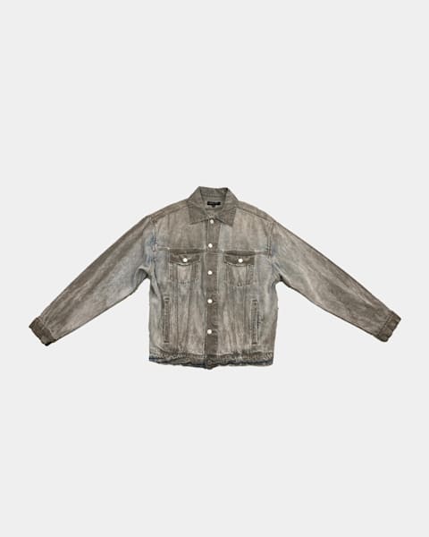 Balenciaga Men's Oversized Denim Jacket | Neiman Marcus