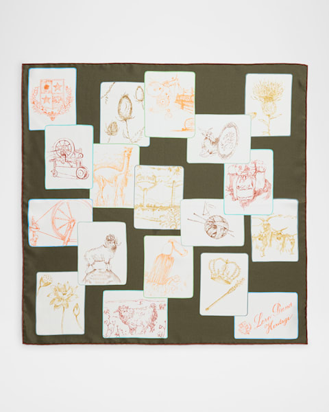 Loewe Anagram Mohair Fringe Scarf | Neiman Marcus