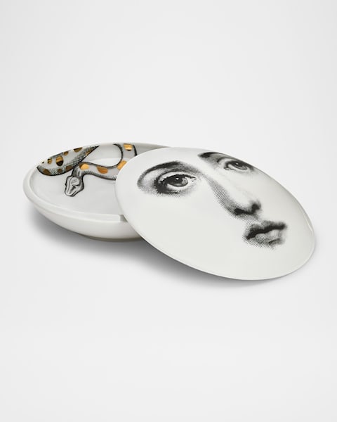 Fornasetti Round Ashtray Tema e Variazioni No. 392 | Neiman Marcus