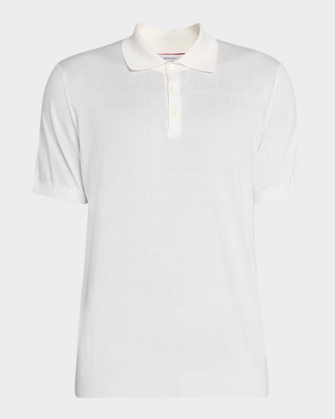 Brunello Cucinelli Men's Slim Fit Cotton Jersey Polo Shirt