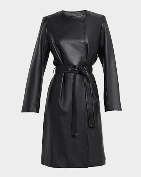 slim fit dress slacks Womens Black Fit and Flare Dress Coat 1980#Black / XL main image 0