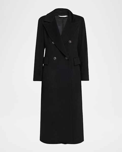 CHIARULLI Erica Mongolian Cashmere and Wool Coat | Neiman Marcus
