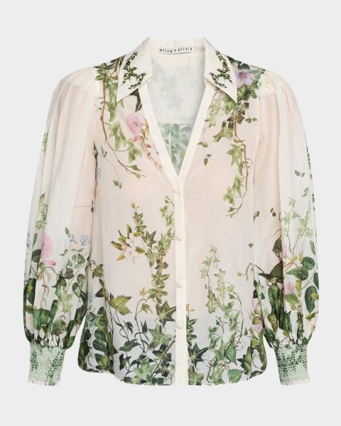 Alice & Olivia Eloise Button Down Blouse main image 1