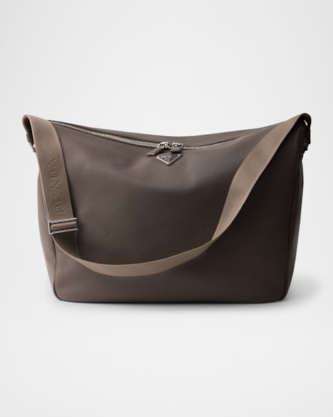 Prada Men's Leather Shoulder Bag | Neiman Marcus