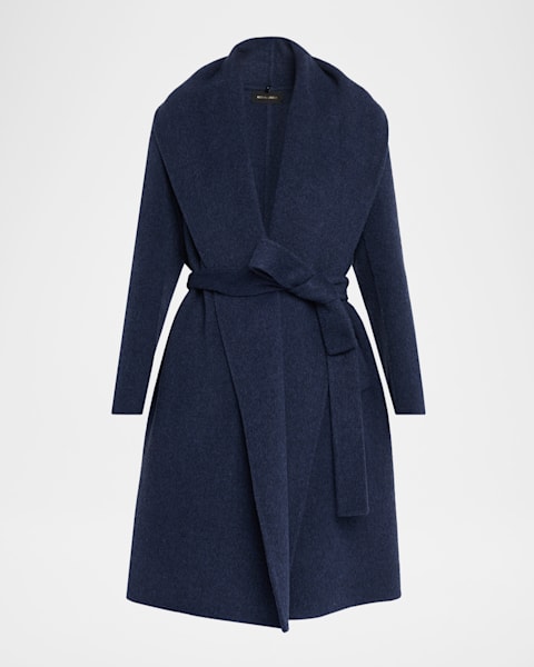 Mackage Paya-Z Hooded Wool Wrap Coat | Neiman Marcus