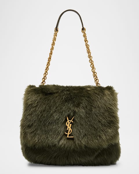 Kate Small YSL Crossbody Bag in Shearling