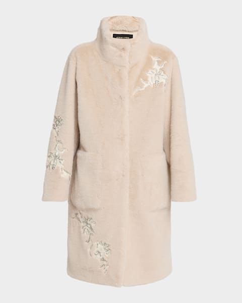 AKRIS PUNT 定価185,900円エコファーコート 未使用タグ付き Akris punto Faux-Fur Coat | Neiman Marcus