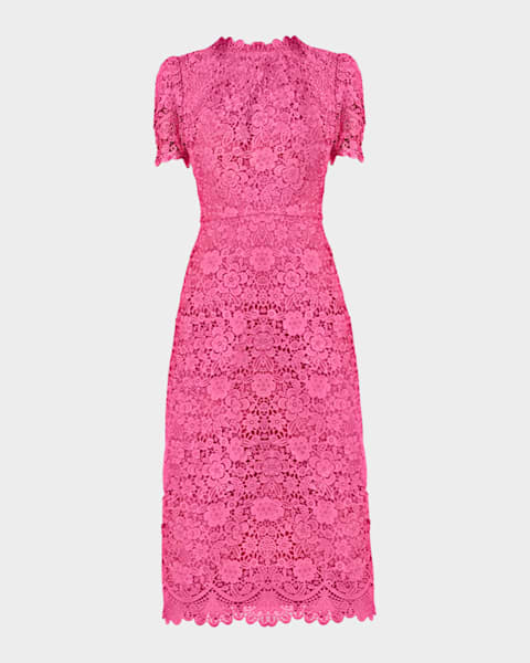Burberry Marina Short-Sleeve Belted Midi Trench Dress | Neiman Marcus