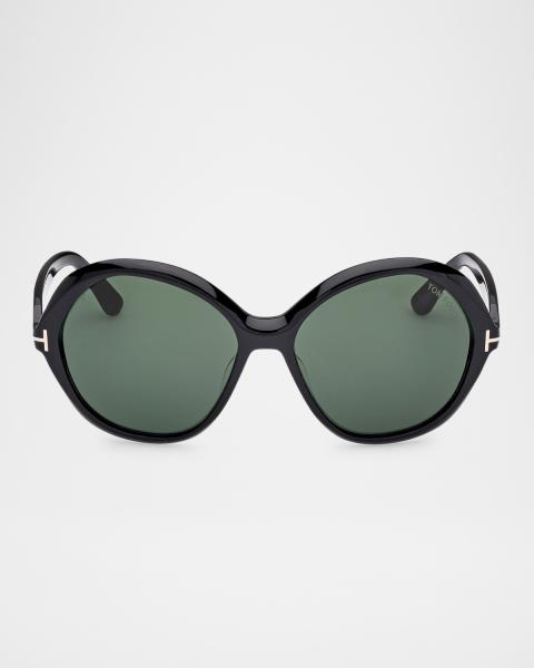 TOM FORD Penelope Metal Butterfly Sunglasses | Neiman Marcus display picture 2