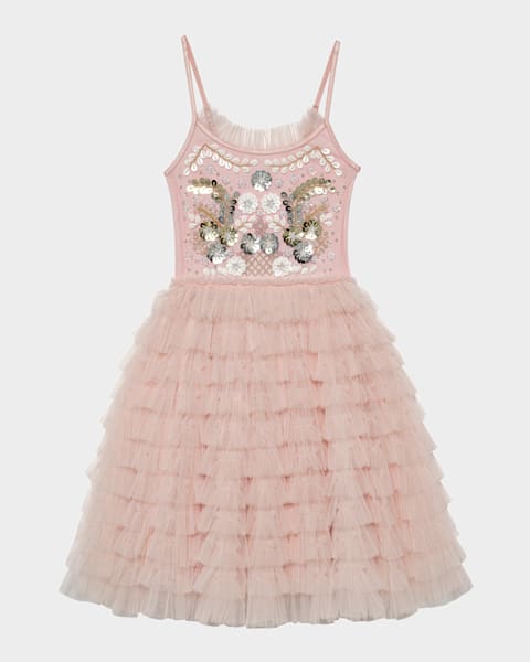 Girl's Marcela Embroidered Floral-Print Dress, Size 6M-3 