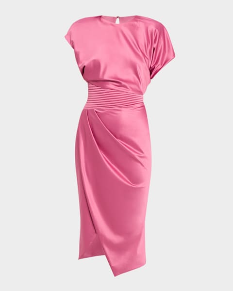 strapless open back dress Solid Tweed Pleated Sportcoat Dress main image 1