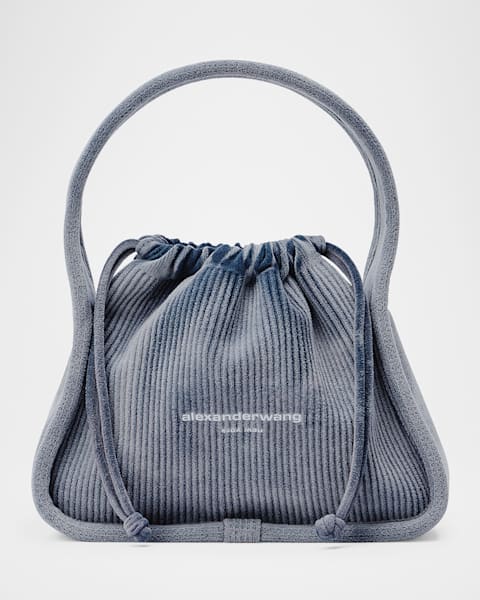 Alexander Wang Rex Small Studded Wavy Leather Top-Handle Bag