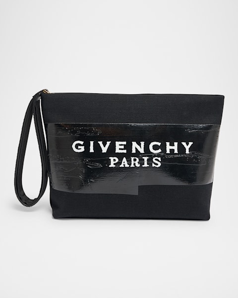 【俺です】GIVENCHY クラッチ Givenchy Day Wristlet Pouch Bag in Grain Leather | Neiman Marcus