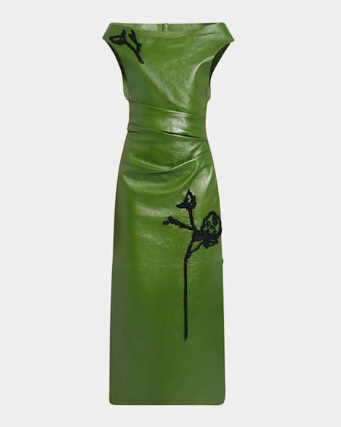 rag bone leather dress rag & bone Brigette Faux Leather Dress