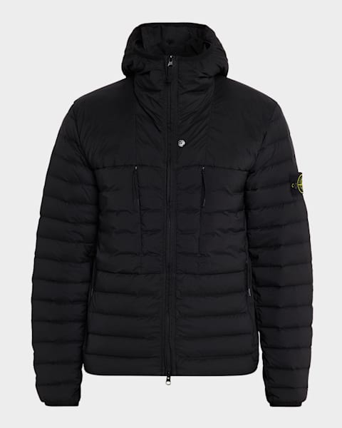 Stone Island Men's Reflective Colorblock Nylon Jacket | Neiman Marcus
