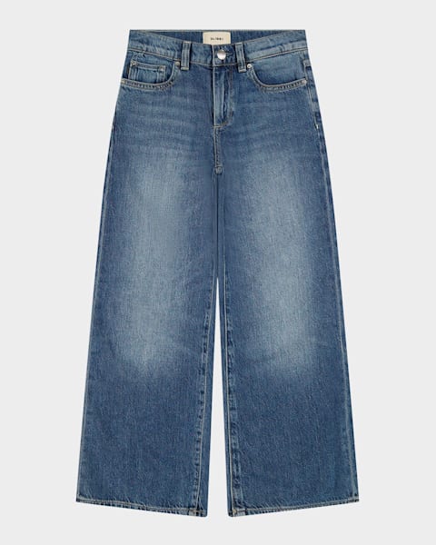 Kid's Mx1 Distressed Denim Jeans, Size 4-12