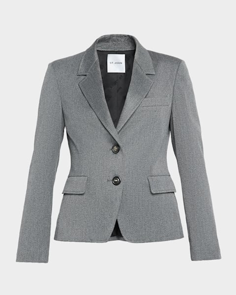 Plaid Collared Technical Jacket