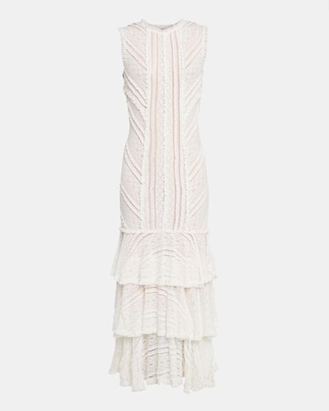 Max Mara◆VISIERA◆クレープドレス Max Mara Visiera Sleeveless Shift Maxi Dress | Neiman Marcus