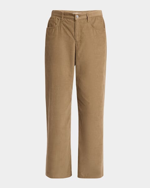THE ROW Tarley Corduroy Straight Leg Pants | Neiman Marcus