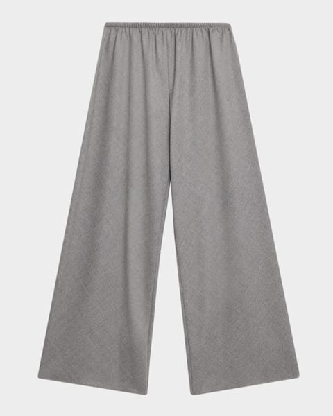 Emporio Armani Mid-Rise Straight-Leg Trousers | Neiman Marcus