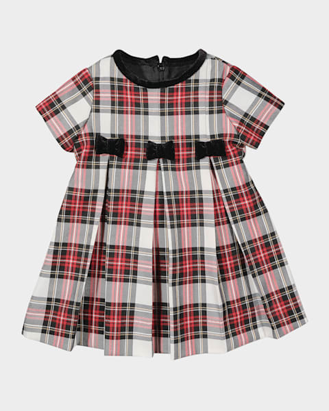 Girl's Velvet Float Dress with Bloomers, Size 6M-24M